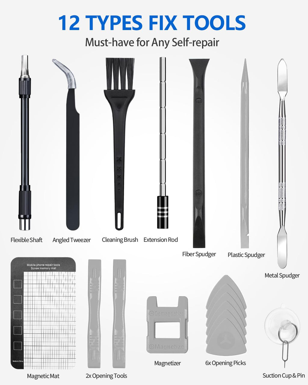 Mini Electric Screwdriver Set 140-IN-1: UnaMela Small Electric Screwdriver Cordless - 120 Precision Bits, 5 Torque Settings, LED Light, Magnetic Power Screwdriver Repair Tool Kit for PC RC Electronics