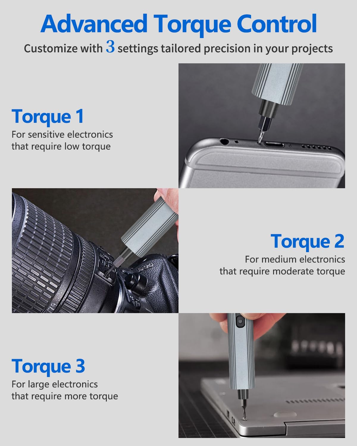 Mini Electric Screwdriver Set 140-IN-1: UnaMela Small Electric Screwdriver Cordless - 120 Precision Bits, 5 Torque Settings, LED Light, Magnetic Power Screwdriver Repair Tool Kit for PC RC Electronics