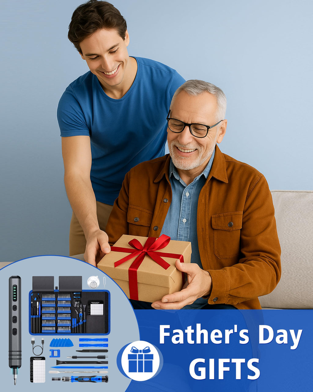 Mini Electric Screwdriver Set 140-IN-1: UnaMela Small Electric Screwdriver Cordless - 120 Precision Bits, 5 Torque Settings, LED Light, Magnetic Power Screwdriver Repair Tool Kit for PC RC Electronics